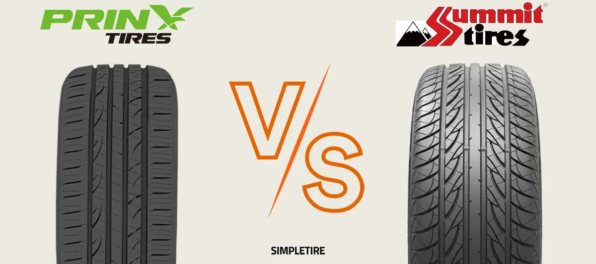Prinx HiRACE HZ2 A/S vs Summit Ultramax HP A/S tires