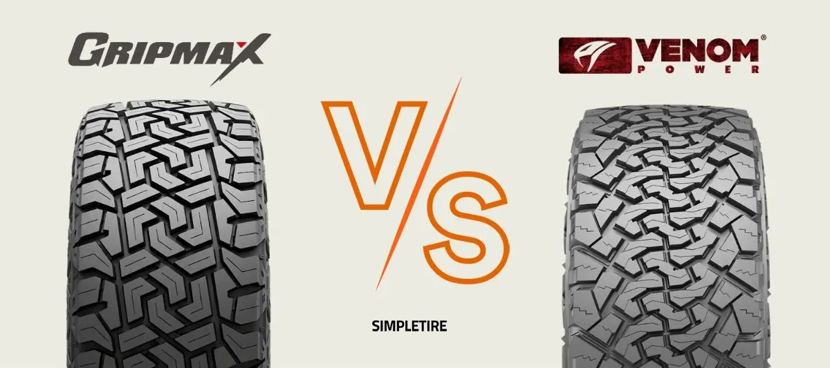 Gripmax MaxGrip X/T vs Venom Power Terra Hunter X/T tires